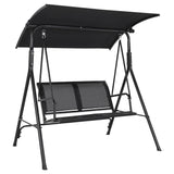 Garvee Outdoor Porch Swing with Adjustable Canopy, Comfortable Outdoor Seating, Durable, Weather-Resistant, Adjustable Shade, Classic Design