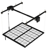 Garvee Overhead Garage Lifting Storage Rack 4x4 ft Heavy-Duty Carbon Steel Adjustable Ceiling Storage System Black