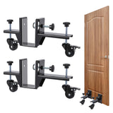 Garvee 2 Piece Door Installation Kit, 300 Lbs Capacity Heavy Duty Door Dolly for Xxx to Xxx Inches Thick, One-Person Operation, Ideal for Commercial Residential Use, Black
