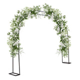 Garvee 9.8Ft x 7.2Ft Metal Garden Arch Arbor for Climbing Plants, Wedding Ceremony, Patio, Rose Lawn, Courtyard - Rust-Proof Steel, Stable Frame, Vintage Appearance - Black