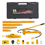 Garvee 4 Ton Porta Power Kit Heavy Duty Hydraulic Ram with Secure Transport Case for Auto Shop Frame Repair Yellow - Yellow