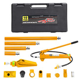 Garvee 10 Ton Porta Power Kit Heavy Duty Hydraulic Ram with Secure Transport Case for Auto Shop Frame Repair Yellow - Yellow