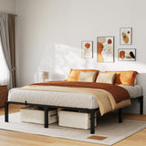 Garvee 16 Inch Full Metal Bed Frame Heavy Duty Metal Platform Bed Frame Reinforced Slats Support Noise Free Black