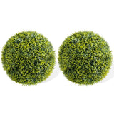 Garvee Artificial Boxwood Ball Set Ø57cm, UV-Resistant, Weatherproof PE Material, Decorative Topiary with Chains for Indoor Outdoor Garden Wedding, Green