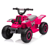 Garvee Electric Ride On ATV For Kids With 6v 4.5AH Battery And American Standard Plug Safe Fun Outdoor Play - Rosy