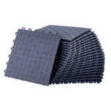 Garvee 50 Pack 12"X12" Interlocking Garage Floor Tiles, Double-Sided Non-Slip PVC, Heavy Duty, Graphite Gray, Basement Workshop Repair Shop