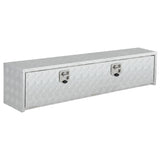 Garvee 60"X18" Heavy Duty Aluminum Tool Underbody Box, Waterproof Truck Storage Organizer Chest for Pick Up Truck Bed, RV Trailer, Silver - Silver