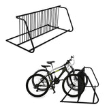 Garvee Double Side 12 Bike Floor Rack 71 Inch Length Freestanding Bicycle Parking Stand Heavy Duty Storage Black for Garages Streets Yards and Bike Events - Black