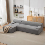 Garvee 108" Modular Cloud Sectional Couch with L-Shape Chaise, Modern Sofa, Gray, No Assembly, Right Facing - Grey