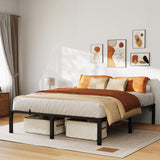 Garvee 16 Inch Queen Metal Bed Frame Heavy Duty Platform Bed Frame Reinforced Slats Support Noise Free Black