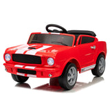 Garvee Kids Ride On Car Toy 12V Licensed Shelby Electric Ride-On Car For Kids With Parent Remote Control 3 Speeds LED Lights Safety Belt