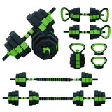 Garvee Adjustable Dumbbell Set 4 in 1 Multi-Functional Weights for Home Gym 88 LBS Octagon Black