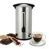 Garvee 14 L Coffee Urn Double Wall Stainless Steel Percolate Dispenser for Buffet Catering Wedding Silver