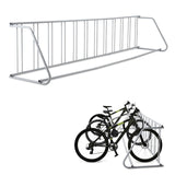 Garvee Single Side 12 Bike Floor Rack 147 Inch Length Freestanding Bicycle Parking Stand Heavy Duty Storage for Garages Streets Yards Bike Events - Grey