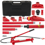 Garvee 12 Ton Hydraulic Porta Power Kit with 4.6ft Hose & Storage Case for Auto Body Repair, 26,455LBS Capacity, Durable Black