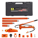 Garvee 4 Ton Porta Power Kit Heavy Duty Hydraulic Ram with Secure Transport Case for Auto Shop Frame Repair Orange - Orange
