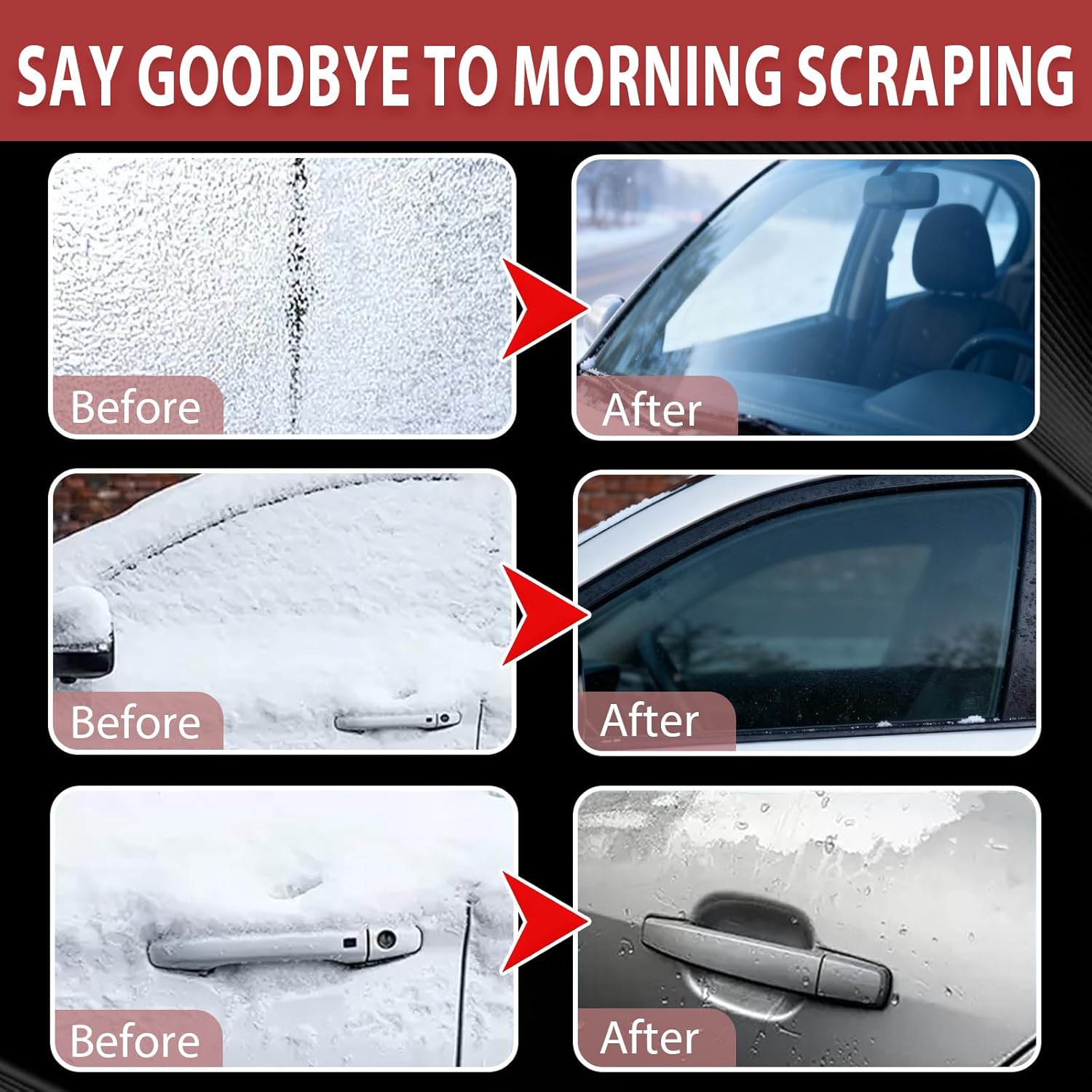 Garvee Electromagnetic Window De-Icing Device Microwave Anti-Freeze Snow Removal Instrument Universal Anti-Ice Defroster for Car & Home Glass Compact Size