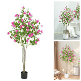 Garvee Artificial Tree with Real Touch Leaves 4FT Green Bougainvillea for Home Office Photography Studio Decoration - 1.2M