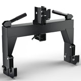 Garvee 3-Point Quick Hitch for Tractors, Heavy-Duty Steel, 3000 LBS Capacity, Category 1, Black, 31.3x9.85x25.4 in - Black