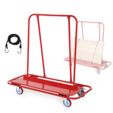 Garvee 3000 lbs Heavy Duty Panel Dolly with 45.28" x 21.8" Deck & 5" Swivel Wheels - Drywall Cart for Wall Panels, Sheetrock, Lumber - Garage, Home, Warehouse Use - Red