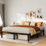 Garvee 16 Inch King Metal Bed Frame Heavy Duty Platform Bed Frame Reinforced Slats Support Noise Free Black