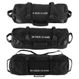 Garvee Workout Sandbag Unfilled Adjustable Weight Heavy Duty Fitness Sandbag for Strength Training Core Full-Body Exercises 5-200 LBS Black