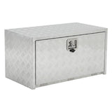 Garvee 24 in Heavy Duty Aluminum Tool Underbody Box Waterproof Truck Storage Organizer Chest for Pick Up Truck Bed RV Trailer Silver - Silver