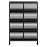Garvee Decorative Metal Garden Fences Rust-Proof Scroll Design Yard Flower Bed Borders 72"H Black - Black