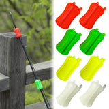 Garvee 8pcs Fishing Rod Holder Straps Portable Silicone Stretchy Rod Holder for Outdoor Fishing 4 Hole Fishing Tackle Ties