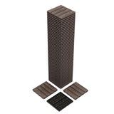 Garvee 48-Pack 12x12 Inch Interlocking Deck Tiles Plastic Composite Wood Patio Flooring Waterproof All Weather Indoor Outdoor Coffee 48 Sq Ft - Coffee-3
