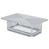 Garvee Chimney Cap 13x17 in Heavy-Duty 304 Stainless Steel Mesh Cover, Weatherproof, Spark Arrestor, Silver