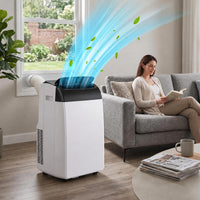 Garvee 14,000 BTU Portable Air Conditioner with Dehumidifier & Fan, Portable AC Units Cools up to 750 Sq. Ft., Remote Control, Auto Swing, Sleep Mode, Black Top