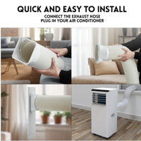 Garvee 8,000 BTU Portable Air Conditioners, Portable AC Unit for Room up to 350 sq.ft, Standing Air Conditioner with Cool, Dehumidifier & Fan Modes Remote Control, 24H Timer, Sleep Mode, Installation Kit