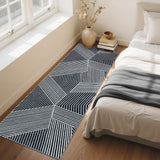 Garvee Black and White 2x6 Hallway Runner Rug Washable Non Slip Soft Low Pile Indoor Carpet