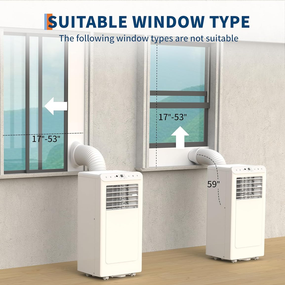 Garvee 8000 BTU Portable Air Conditioners Cool Up to 350 Sq.Ft,3 IN 1 Portable Ac Unit with Remote Control/LED Display/24Hrs Timer/Window Installation Kit & Low Noise for Home/Hotel/Office - White Top