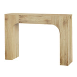 Garvee Cracked Oak 47 in Console Table, Farmhouse Narrow Entryway Furniture with Wood Grain Finish, 130 lb Capacity Engineered Wood Sofa Table with Anti-Tip Kit, Thickened Top and Slim Profile for Living Room, Hallway, Foyer or Apartment - Cracked Oak