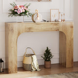 Garvee 47 in Farmhouse Console Table Narrow Wood Entryway Table Slim Rustic Hallway Furniture Oak for Living Rooms Foyers Apartments