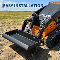 Garvee 1/4 In Skid Steer Mount Plate, Black Skid Steer Attachment Plate, Quick Attachment Mini Skid Steer Mount Plate Compatible With Dingo Ditch Witch Ramrod