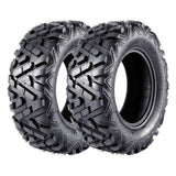 Garvee 2-Pack 18x9.50-8 ATV Tire 4PR Tubeless All Terrain Mud Trail Sand Off-Road Tires for Mini Bike Side-by-Side Utility Vehicle Black
