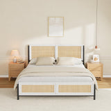 Garvee Bed Frame Sturdy Durable Metal Frame Easy Assembly Modern Design Multiple Sizes Bedroom Use