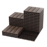 Garvee 27-Pack 12x12 Interlocking Composite Deck Tiles Waterproof Patio Flooring Coffee 27 Sq Ft