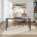 Garvee 63 Inch Computer Desk With Metal Frame, Large Gaming Desk For Home Office, 31.5" D x 63" W, Black And Gray - Black + Gray