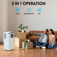 Garvee 8,000 BTU Portable Air Conditioners, Portable AC Unit for Room up to 350 sq.ft, Standing Air Conditioner with Cool, Dehumidifier & Fan Modes Remote Control, 24H Timer, Sleep Mode, Installation Kit