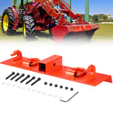 Garvee Tractor Bucket Grab Hooks Heavy Duty Bolt On 2" Receiver Compatible with Multiple Models Orange - Orange