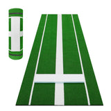Garvee 10 x 3 ft Softball Pitching Mat with Rubber Base for Outdoor and Indoor Use, Green - Green