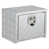 Garvee 24 in Heavy Duty Aluminum Tool Underbody Box, Waterproof Truck Storage Organizer Chest for Pick Up Truck Bed, 18" X 12" X 14", Silver - Sliver