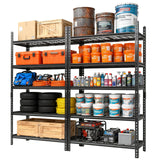 Garvee Garage Shelving Heavy Duty 2200 LBS Adjustable Metal Storage Unit 36"W x 16"D x 72"H Black 2 Pack - Black