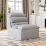 Garvee Bean Bag Chair High-Resilience Foam Non-Slip Base Fireside Reading Gaming Couch Gray