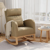 Garvee Racking Corduroy Chair Light Brown Comfortable Durable Corduroy Fabric Sturdy Frame Modern Design Living Room - Lightbrown