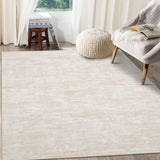Garvee 6x9 Large Bedroom Area Rug Washable Soft Modern Non-Slip Stain Resistant Abstract Beige - Beige